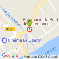 carte de la Pharmacie du Pont de la Lemance