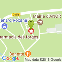 carte de la Pharmacie des Forges