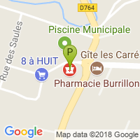 carte de la Pharmacie Burrillon