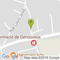 carte de la Pharmacie de Genissieux