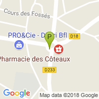 carte de la Pharmacie des Coteaux