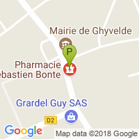 carte de la Pharmacie Sebastien Bonte