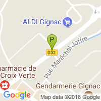 carte de la Pharmacie de la Croix Verte