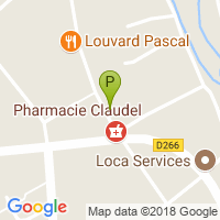 carte de la Pharmacie Claudel