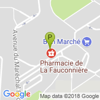 carte de la Pharmacie de la Fauconniere