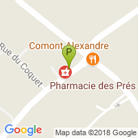 carte de la Pharmacie des Pres