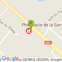 carte de la Pharmacie de la Sarre