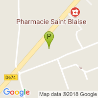 carte de la Pharmacie Saint Blaise