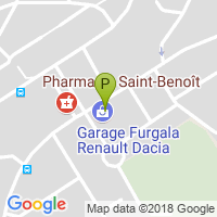 carte de la Pharmacie Saint Benoit