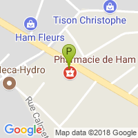 carte de la Pharmacie de Ham