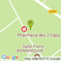 carte de la Pharmacie des 2 Caps