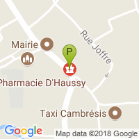 carte de la Pharmacie d'Haussy