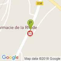 carte de la Pharmacie de la Rhode