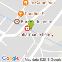 carte de la Pharmacie d'Hericy