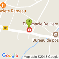 carte de la Pharmacie de Hery