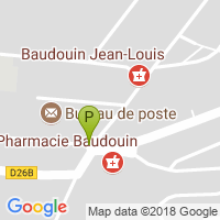 carte de la Pharmacie Baudouin