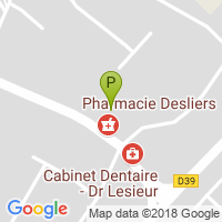 carte de la Pharmacie Desliers