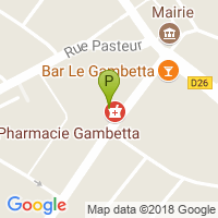 carte de la Pharmacie Gambetta