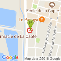 carte de la Pharmacie de la Capte