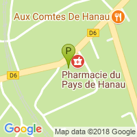 carte de la Pharmacie du Pays de Hanau