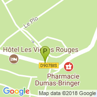 carte de la Pharmacie Dumas Bringer