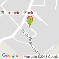 carte de la Pharmacie de l'Enclos