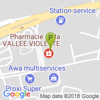 carte de la Pharmacie de la Vallee Violette