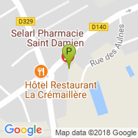 carte de la Pharmacie Saint Damien