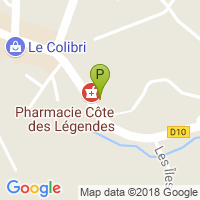 carte de la Pharmacie Cote des Legendes