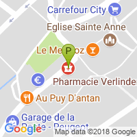 carte de la Pharmacie Verlinden