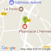 carte de la Pharmacie Lapouyade