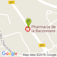 carte de la Pharmacie de la Baconniere