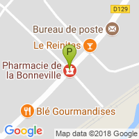 carte de la Pharmacie de la Bonneville