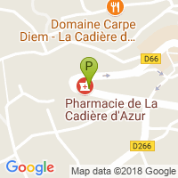 carte de la Pharmacie de la Cadiere