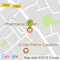 carte de la Pharmacie Denet