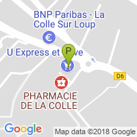 carte de la Pharmacie de la Colle