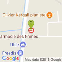 carte de la Pharmacie des Frenes