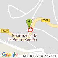 carte de la Pharmacie de la Pierre Percee