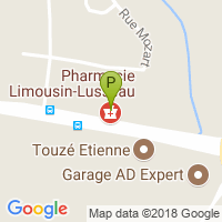 carte de la Pharmacie Limousin-Lusseau