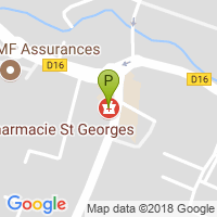 carte de la Pharmacie Saint Georges