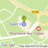 carte de la Pharmacie des Tulipes