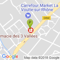 carte de la Pharmacie  des Trois Vallees