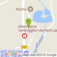 carte de la Pharmacie de la Chapelle Aux Pots