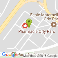 carte de la Pharmacie Orly Parc