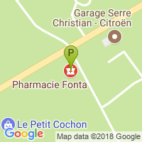 carte de la Pharmacie de Lanobre