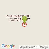 carte de la Pharmacie de l'Ostabaret