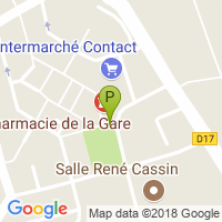 carte de la Pharmacie de la Gare