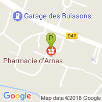 carte de la Pharmacie d'Arnas