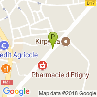 carte de la Pharmacie d'Etigny