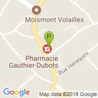 carte de la Pharmacie Gauthier Dubots